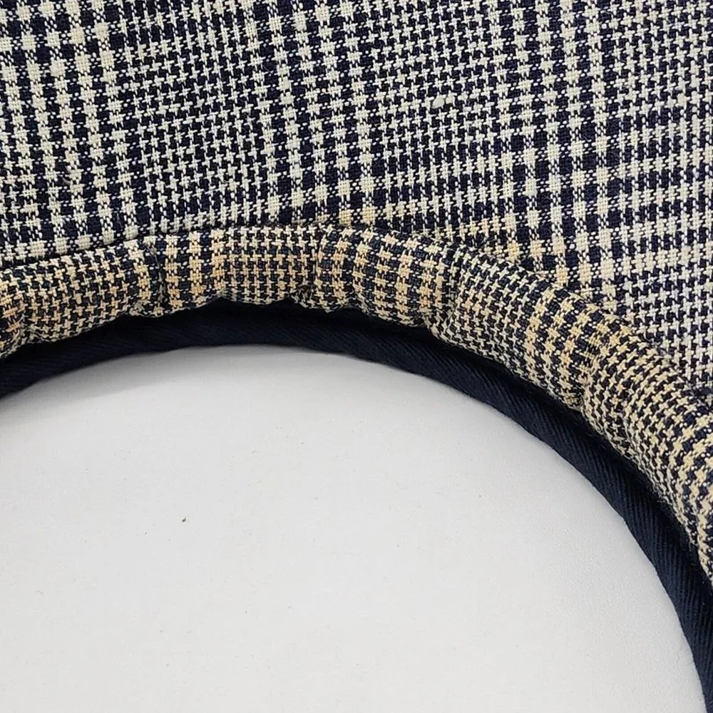 Titleist Blue‎ and Plaid Check Embroidered Golf Visor Wide Brim Hair / Head Band